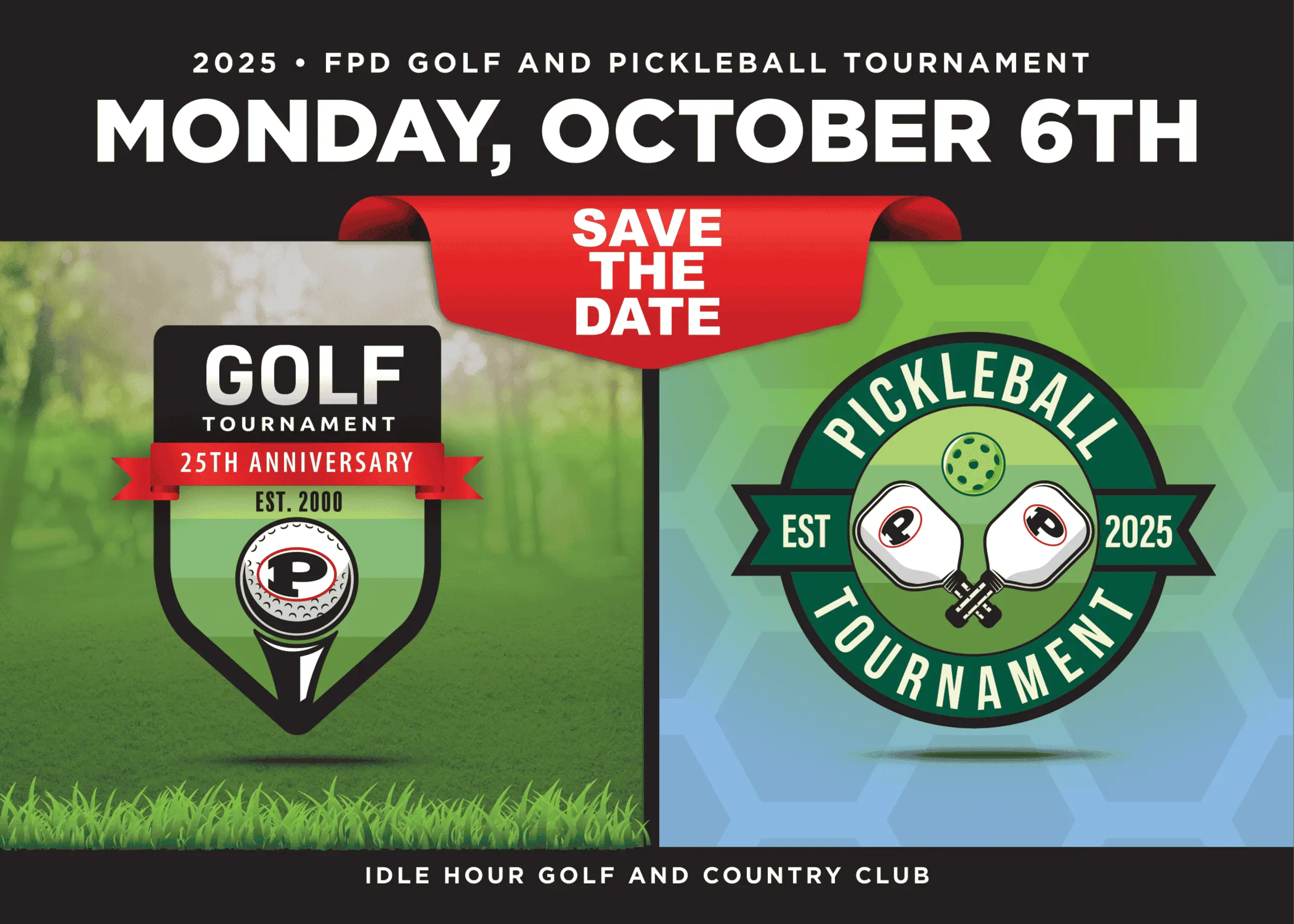 Golf Tournament Save the Date 2025
