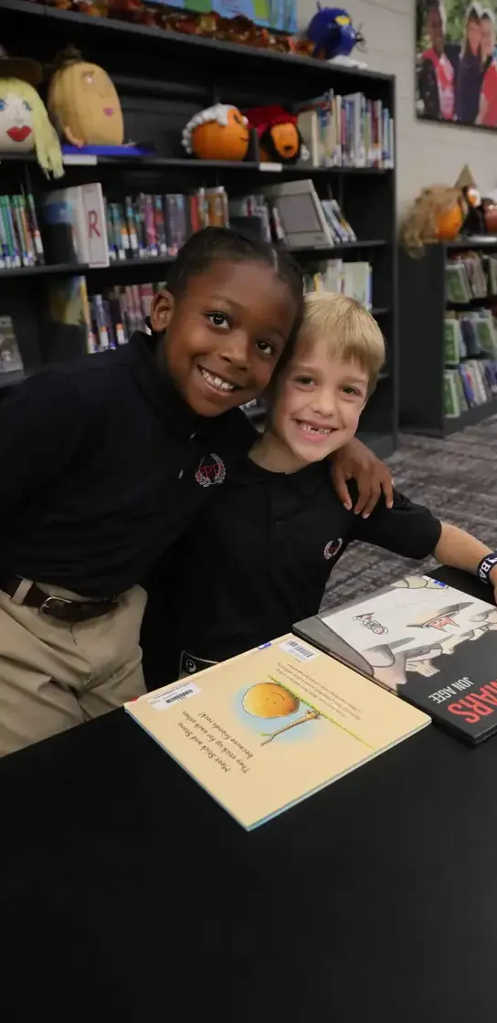 First Graders in Library