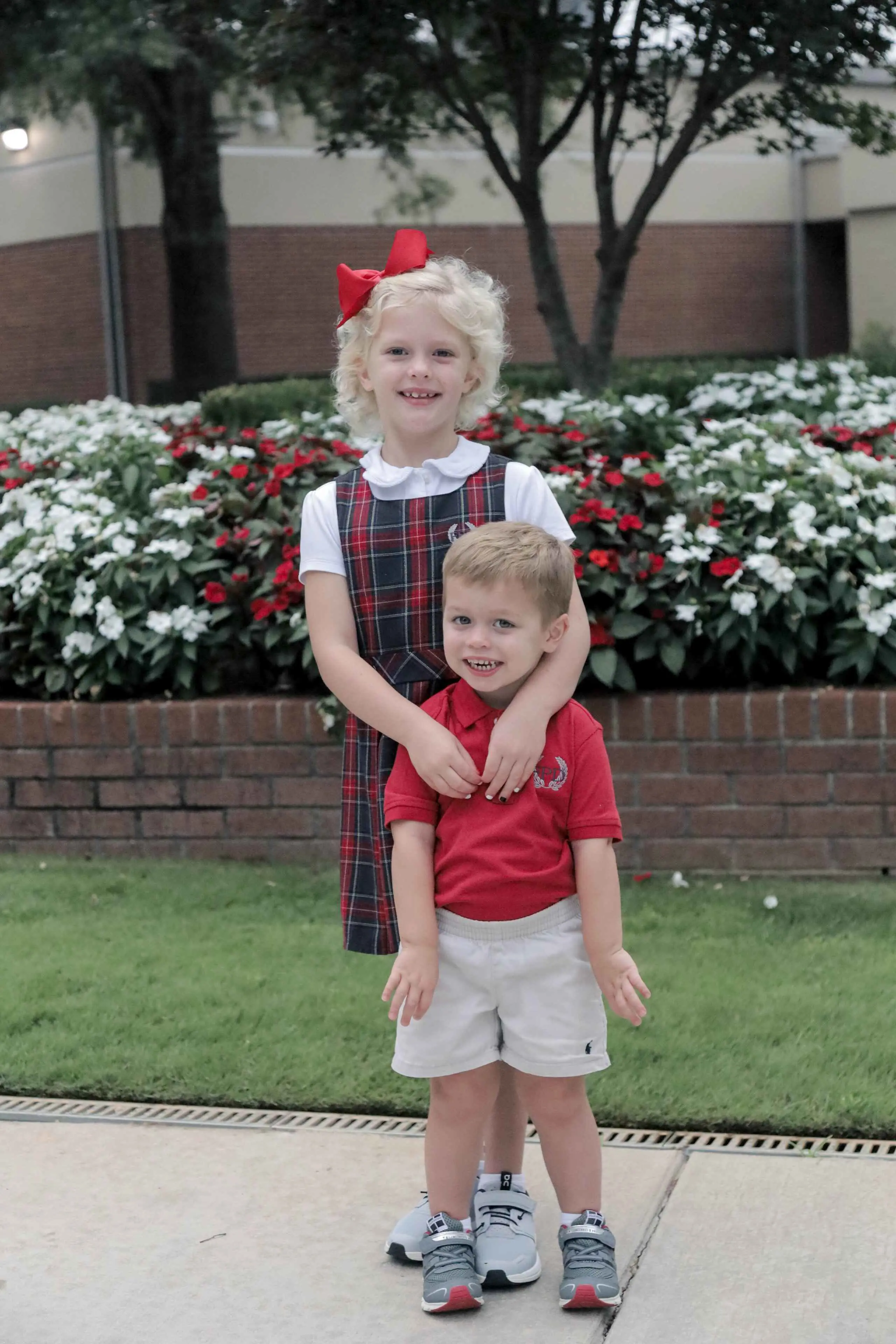 First Day Elementary Siblings
