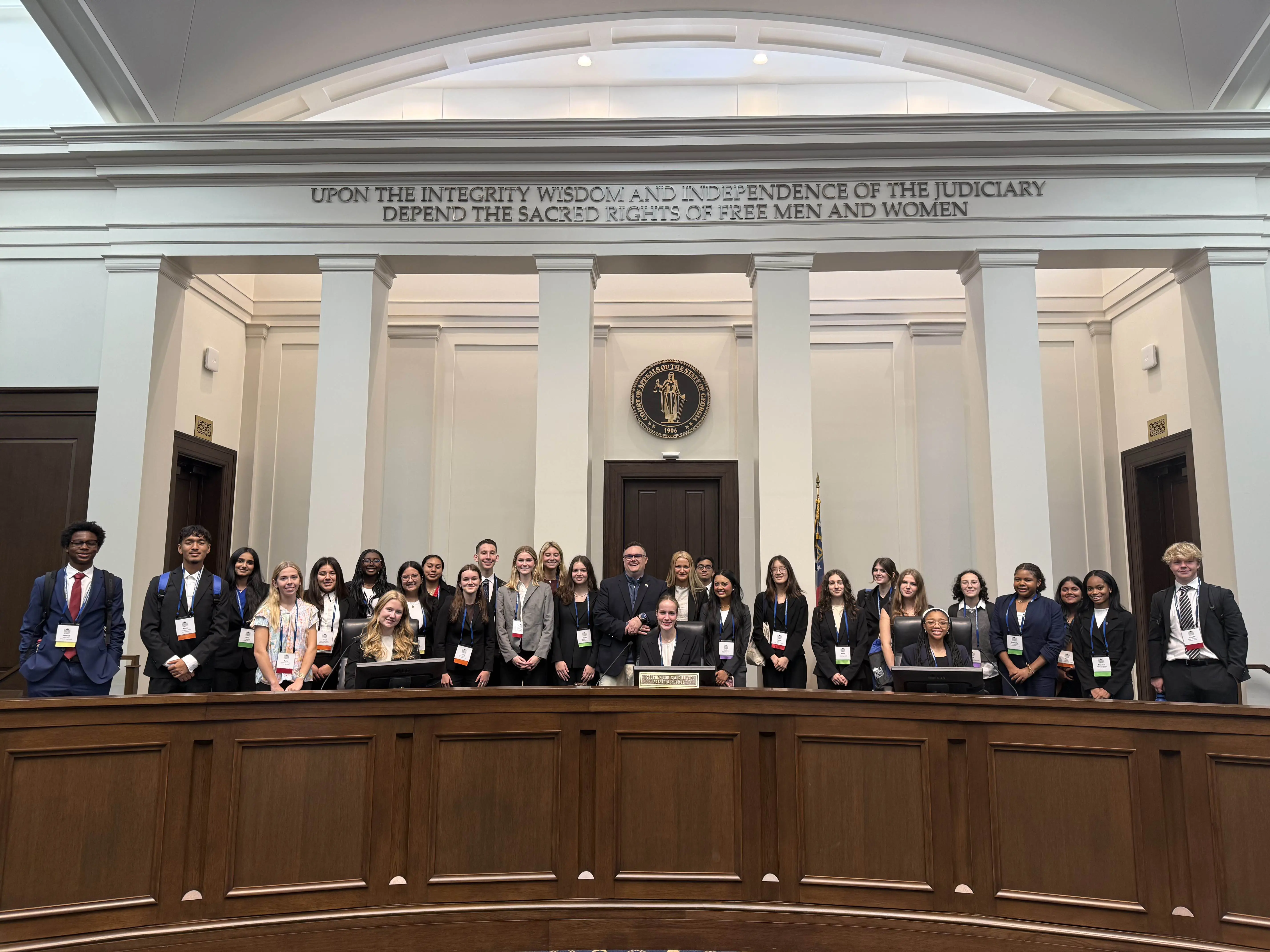 FPD senior Zoie Burnsed at Georgia Mock Trial Law Academy