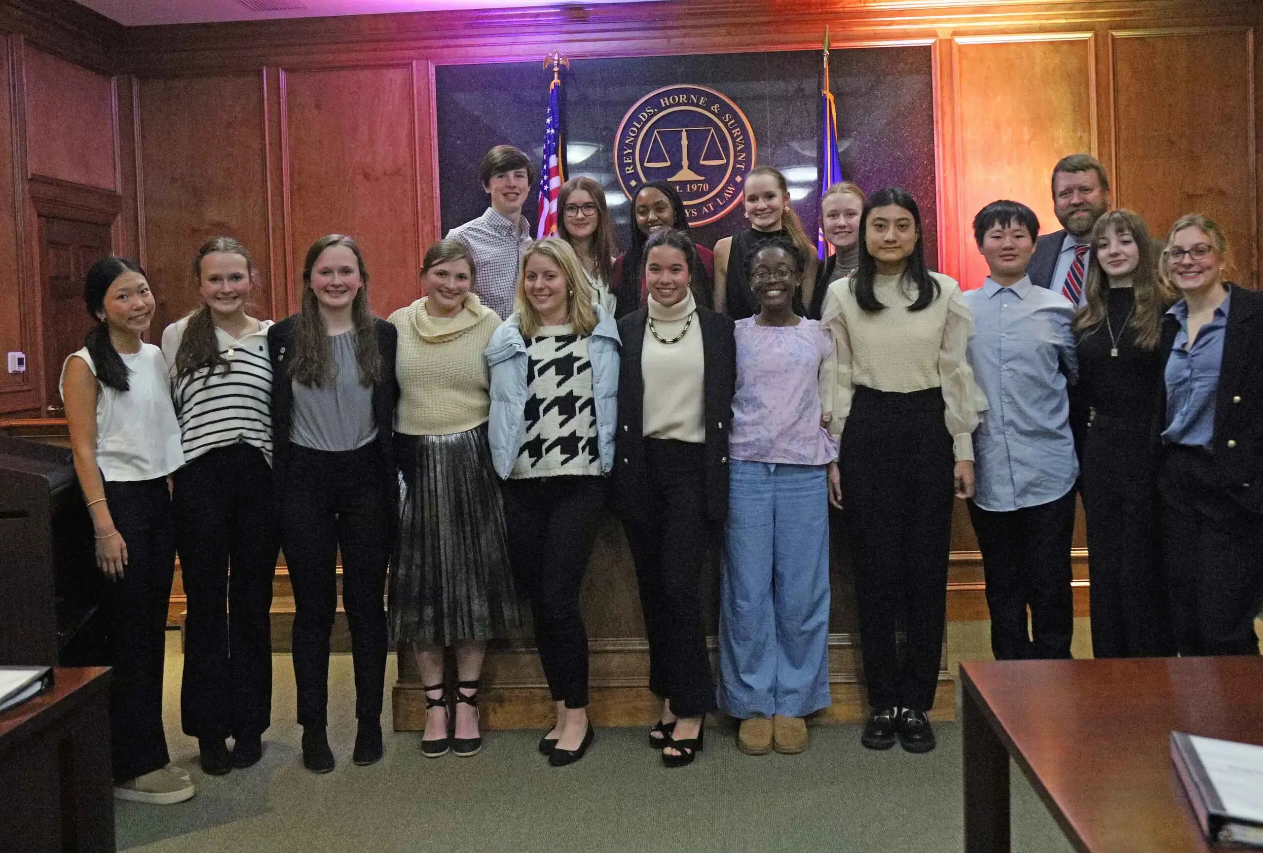 Mock trial students.